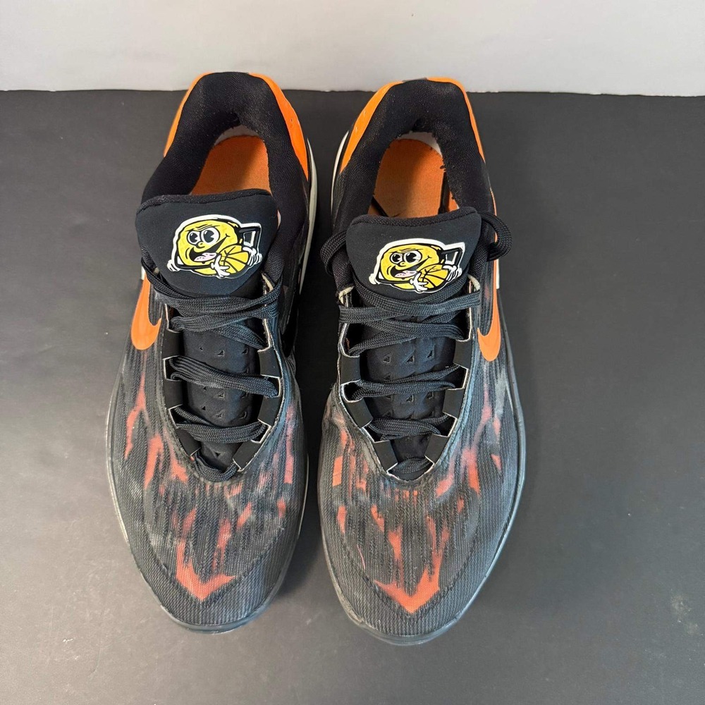 Nike Air Zoom GT Cut 2 Black Total Orange Basketball Shoes DJ6015-004 Mens 9.5 - Picture 9 of 16